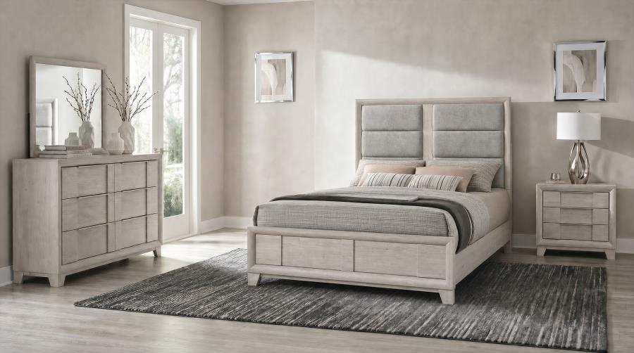 (image for) Farre 4-piece Queen Bedroom Set Washed Grey