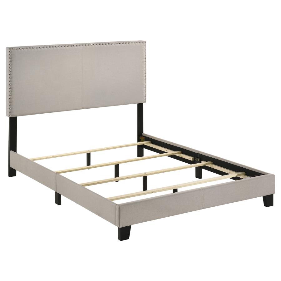 (image for) Boyd Upholstered Full Panel Bed Ivory