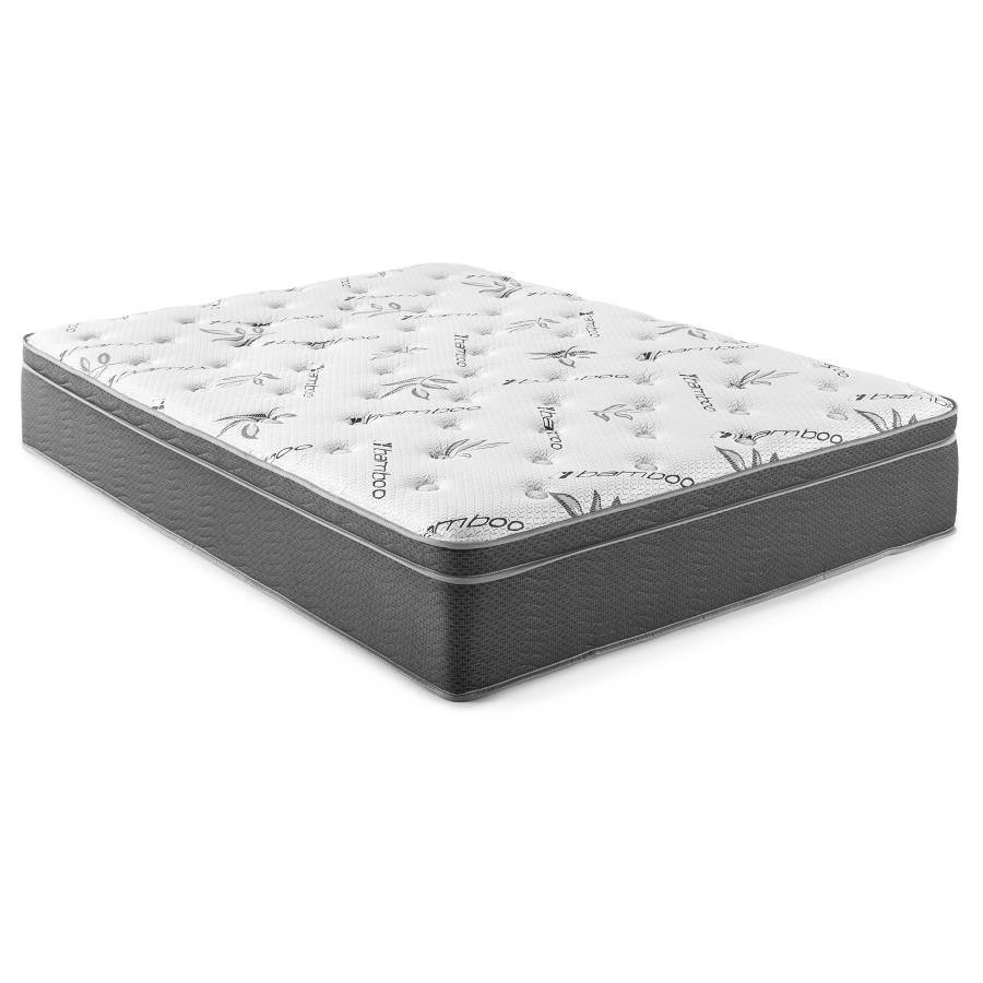 (image for) Sommet 13-inch Queen Bamboo Euro Top Memory Foam Hybrid Mattress