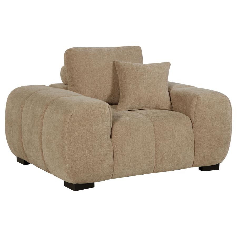 (image for) Octavia Tufted Upholstered Accent Chair Camel