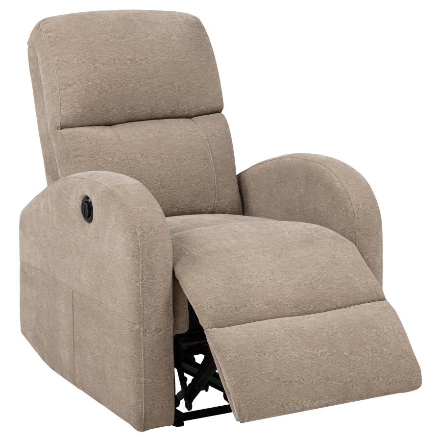 (image for) Grant Fabric Upholstered Power Recliner Chair Camel