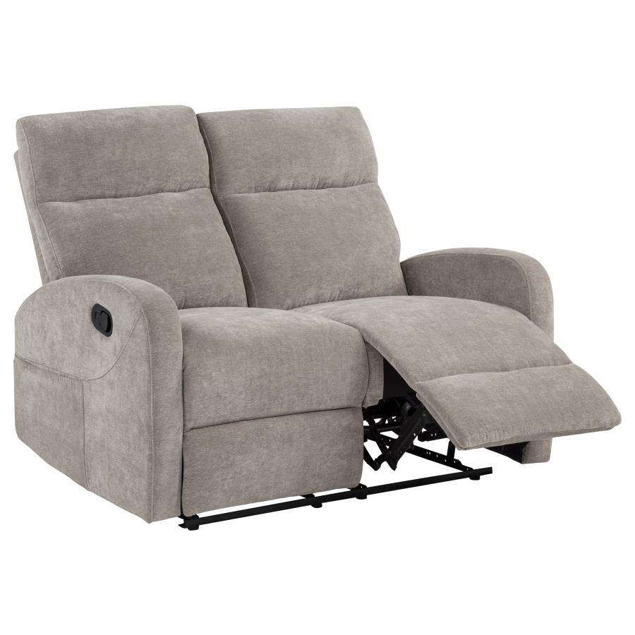 (image for) Hamilton Chenille Manual Reclining Loveseat Sand
