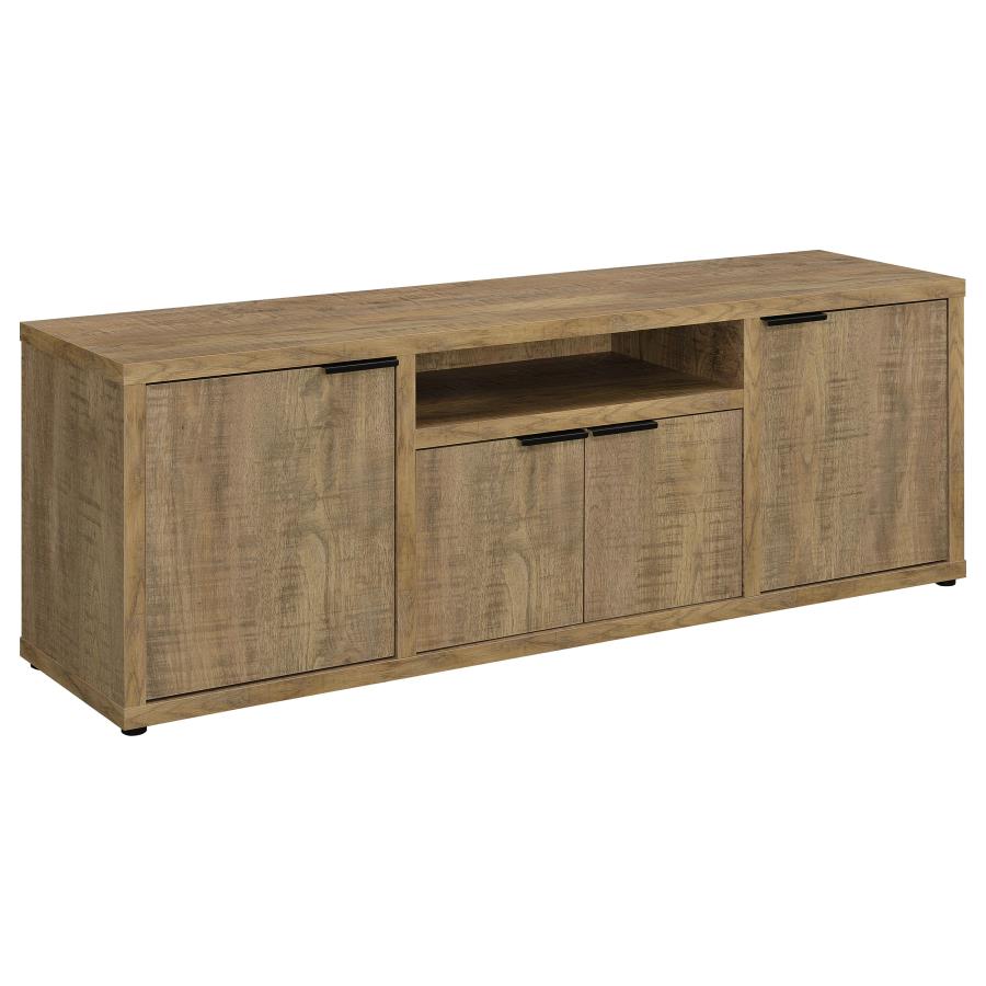 (image for) Tabby TV Stand for TVs up to 65 Inches with 4-Door Storage in Mango