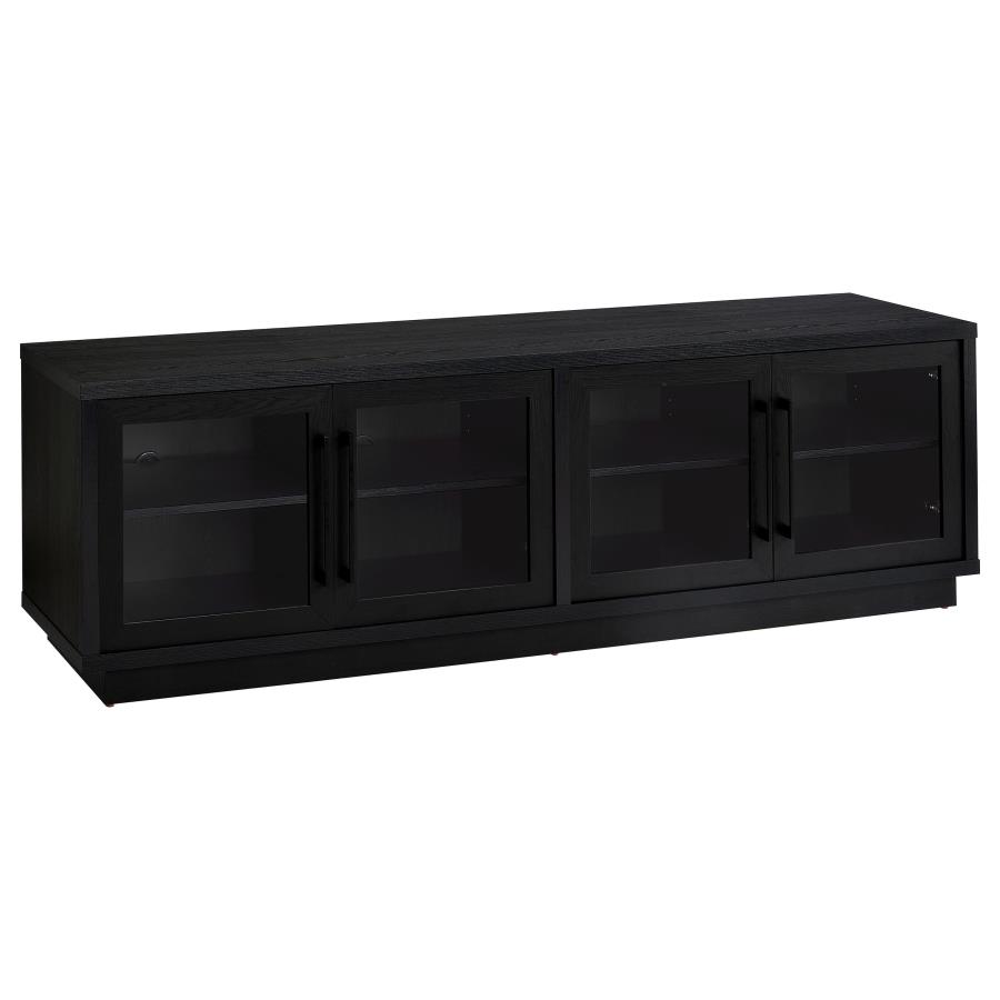 (image for) Medina 4-Door TV Stand for TVs up to 85 Inches Black