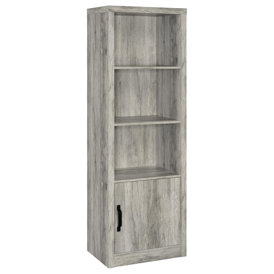 (image for) Burke 4-shelf Engineered Wood Media Tower Grey Driftwood