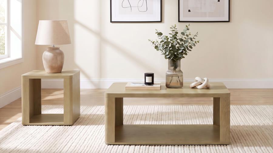 (image for) Alsina 2-Piece Coffee and End Table Set Greige