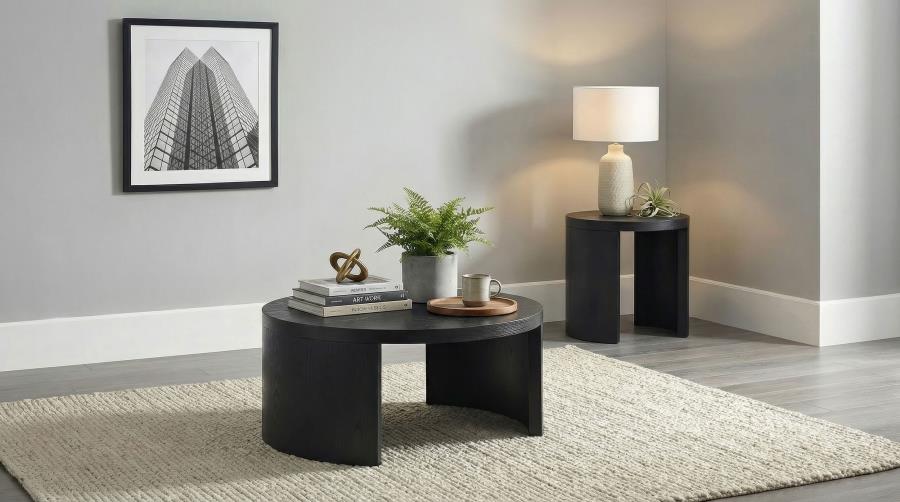 (image for) Sweeney 2-piece Coffee and End Occasional Table Set Black