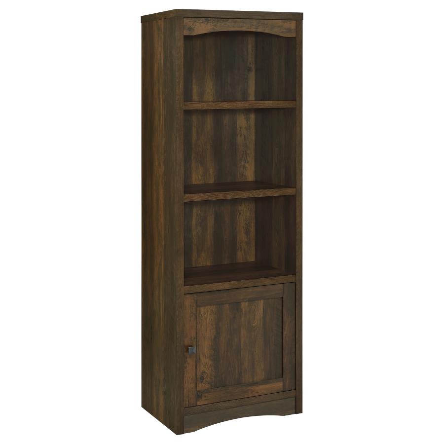 (image for) Laughlin 4-shelf Engineered Wood Media Tower Dark Pine