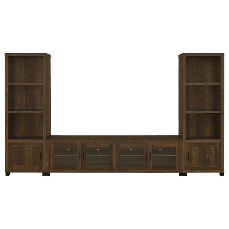 (image for) Sachin 3-piece 79-inch TV Entertainment Center Dark Pine